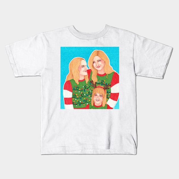 Avalance & bebe xmas Kids T-Shirt by evthewitch